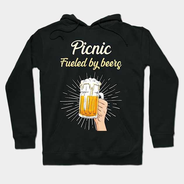 Picnic Fueled By Beers Hoodie by blakelan128